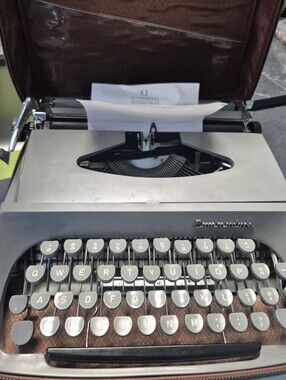 Classic Manual Typewriter in Gray by Continental
